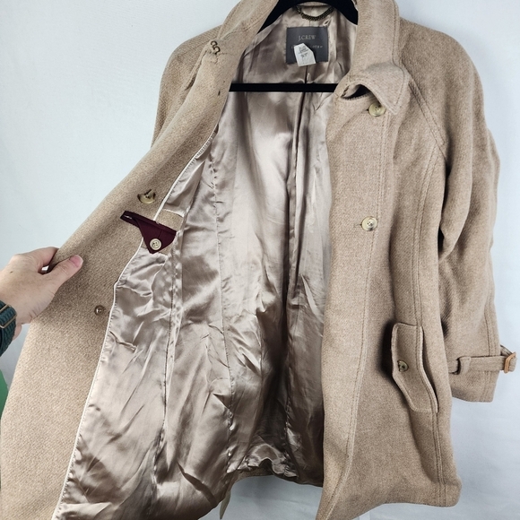 J. Crew Stadium Cloth by Nello Gori Wool Blend Double Breasted Pea Coat 6 - Picture 7 of 7